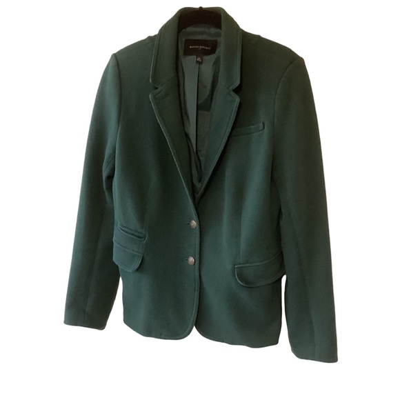 Banana Republic Factory Jackets & Blazers - Banana Republic Factory Knit Pique Blazer Emerald Green 14 Textured 2-Button